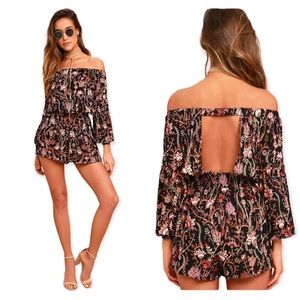 Free People Pretty and Free Floral Print Romper